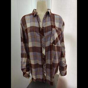 Sonoma Cotton Plaid Button Down Shirt